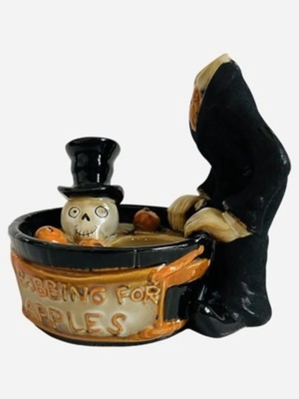 Yankee Candle Boney Bunch Bobbing for Apples Halloween Tea Light Holder 2011